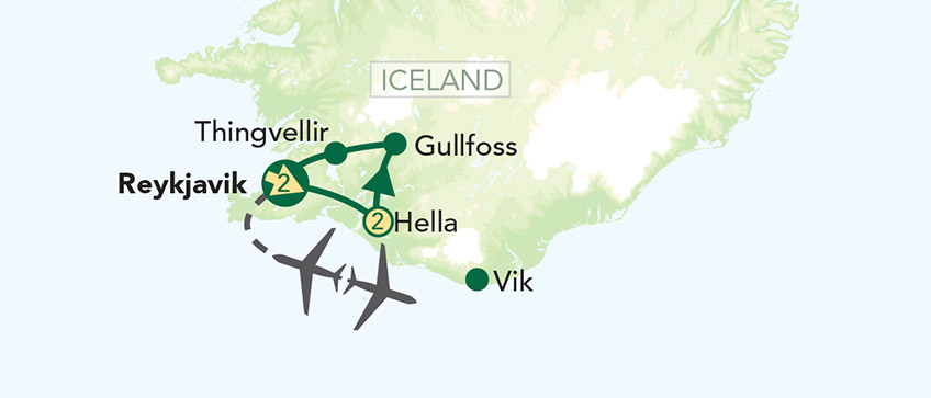 Iceland Tour Map