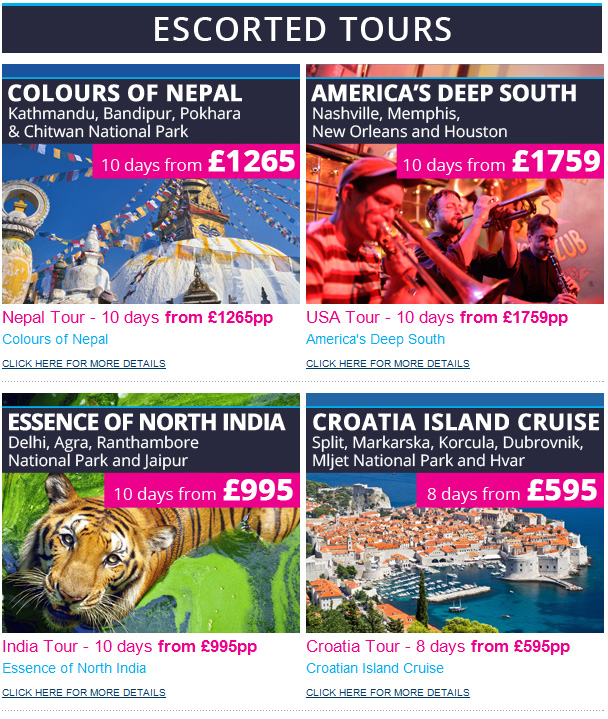 Escorted Tours 2025/2025 Special Offers